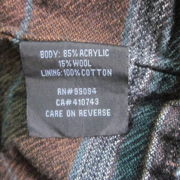 Four Star Clothing Retro Cardigan Lined Mens Size S Black Knit Button Front - Picture 9 of 14